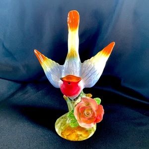 Ceramic Glaze Bird Figurine